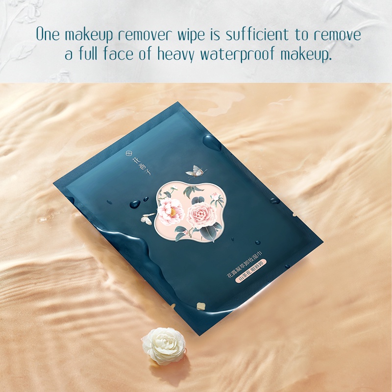Florasis Flower Water Makeup Remover Wipes Cleansing Sheet 11 Face  Eye  Lip Makeup Remover2040PCSแผ่นเช็ดเครื่องสําอาง ทําความสะอาดผิวหน้า ตา และริมฝีปาก ลายดอกไม้ 11 20 40 ชิ้น