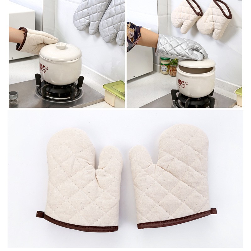 Home007 ถุงมือไมโครเวฟ กันความร้อน 1 ข้าง จับของร้อน อบขนม จับเตาอบ ไมโครเวฟ ทนความร้อนได้เป็นอย่างดี