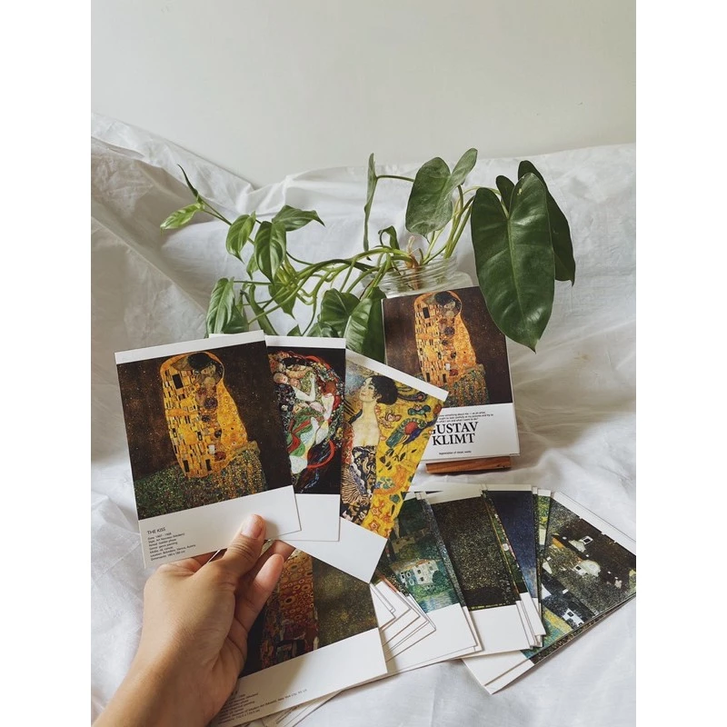 โปสการ์ด GUSTAV KLIMT  POSTCARD   โปสการ์ดสี กระดาษเนื้อดีมากก ภาพคมชัดสวยสุดๆ นำไปติดตกแต่งผนังก็ได้
