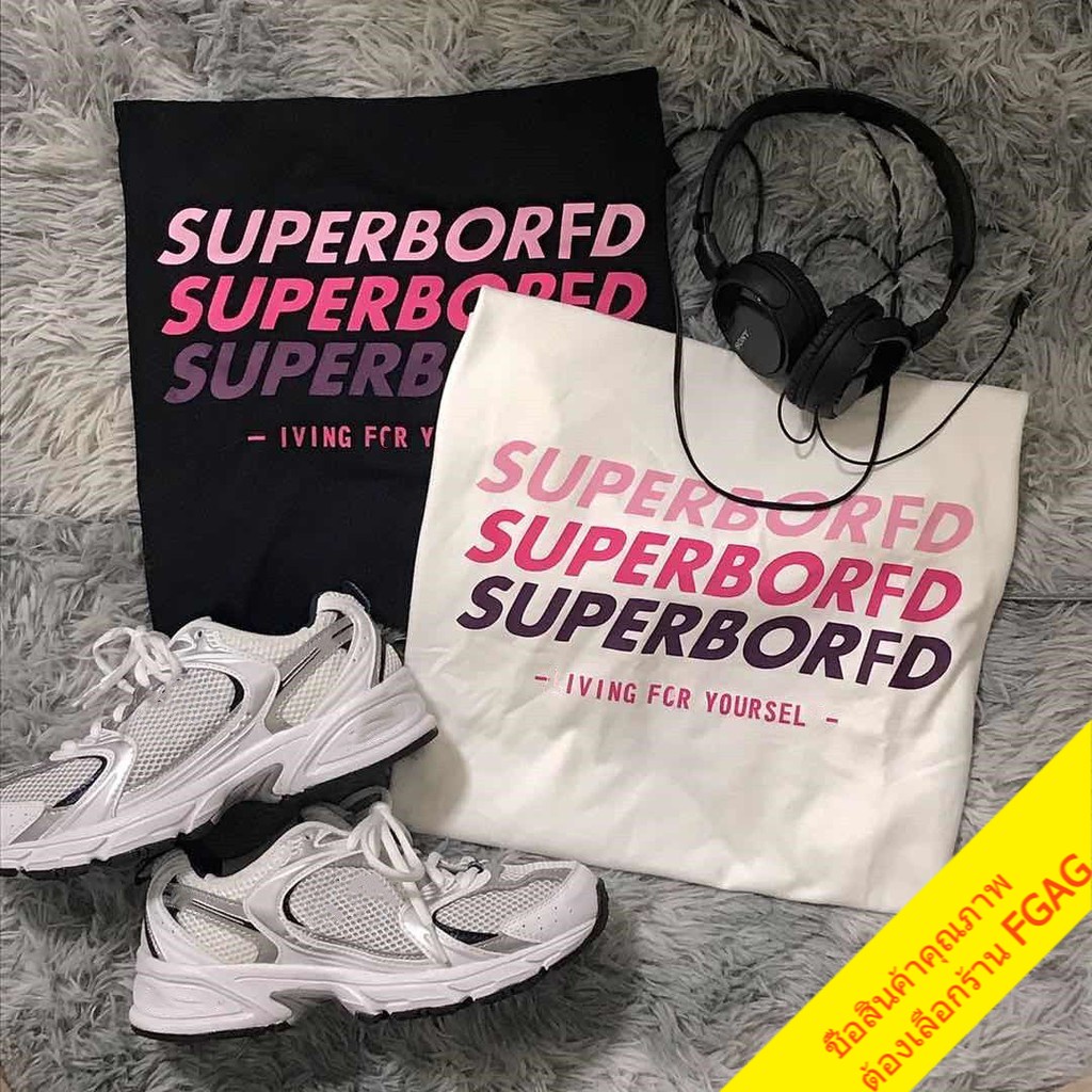 เสื้อยืดแขนสั้นผู้หญิง oversize เสื้อผ้าแฟชั่นเกาหลี  ลายตัวหนังสือ  เสื้อโอเวอร์ไซส์ผู้หญิง