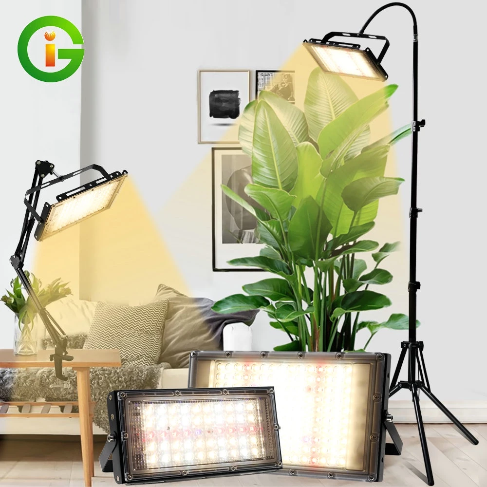 ไฟเลี้ยงต้นไม้ LED Grow Light ปลูกต้นไม้ 50W 100W 300W ไฟปลูกพืช ไฟเลี้ยงต้นไม้ full spectrum โคมไฟโรงเรือนปลูกต้นในร่ม — ของมงคลหมวดบ้านและฮวงจุ้ย
