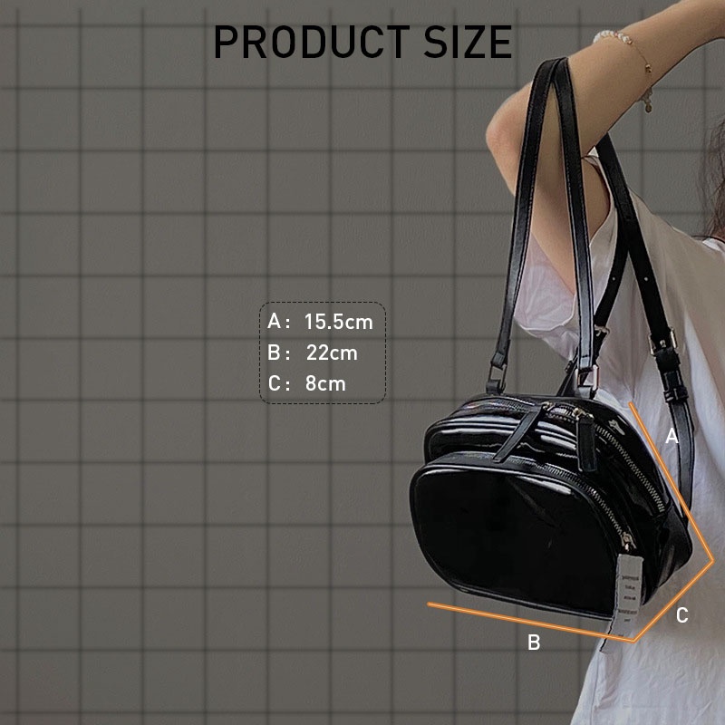 JUST STAR กระเป๋าเป้สะพายหลังผู้หญิง niche Square สีทึบน่ารักทุกการแข่งขันทุกวันลำลองสีดำกระเป๋านักเรียนขนาดเล็กกระเป๋าเป้สะพายหลังผู้หญิง