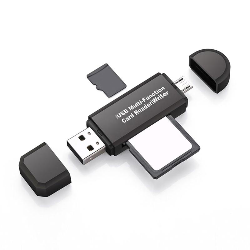 OTG Card Reader Micro SDSD CardUSB TF ความเร็วสูง 20 Card Reader เครื่องอ่านการ์ด OTG ราคาถูกที่สุด พร้อมส่ง