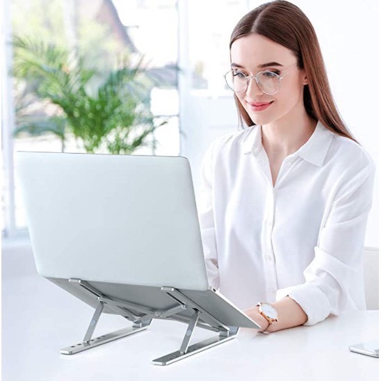ปรับระดับได้ 10 ระดับ ขาตั้งไอแพด แท็บเล็ต แล็ปท็อป โน๊ตบุ๊ก LAPTOP STAND ที่วางแล็ปท็อป  Q0017