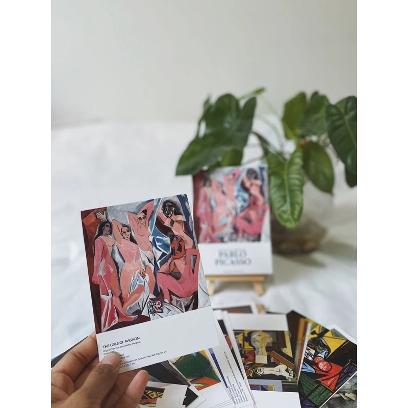 โปสการ์ด PABLO PICASSO POSTCARD   1กล่อง 30ใบ โปสการ์ดลายน่ารักมากก กระดาษดี สีชัด