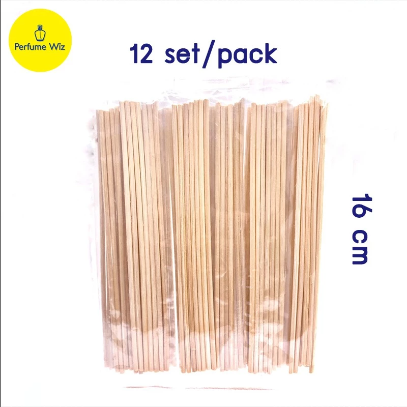 Perfume Wiz 12 แพค ก้านหวาย /ไม้งา /ไม้หอมปรับอากาศ ก้านกระจายกลิ่น  / Reed diffuser