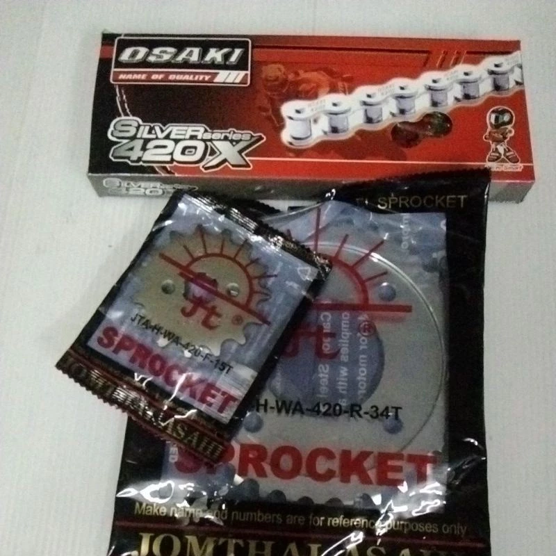 โซ่สเตอร์ชุด(420)Wave-125S,R,Wave-110i,Wave-125x,WAVE-125SI,WAVE-100S2005,Wave-125i(12-17)