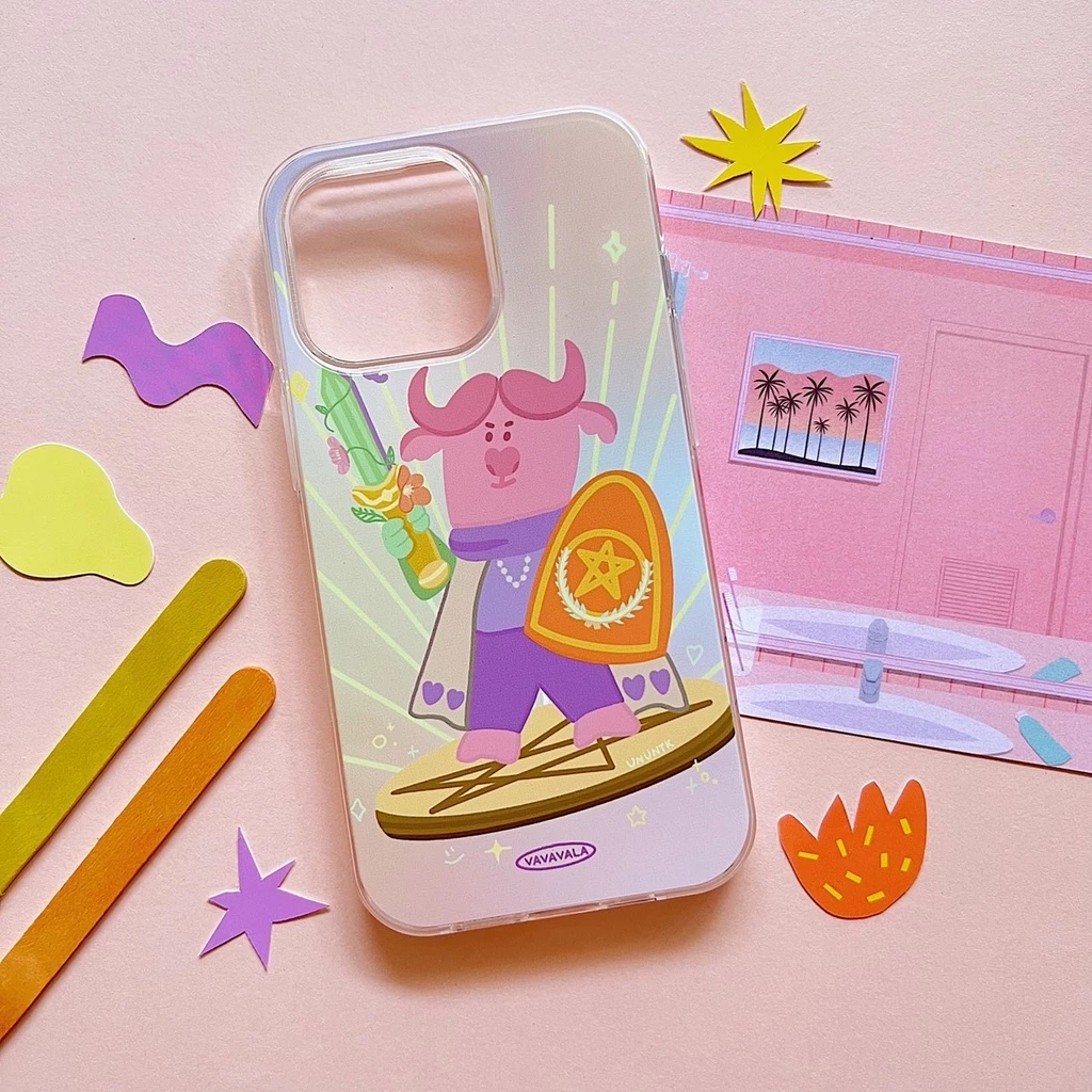 เคสสีมงคล ประจำวันเกิด ลาย Tuesday เคสสำหรับไอโฟน - Dual Guard เคสใส 2 ชั้น iPhone (ผลิตตามออร์เดอร์) — ของมงคลหมวดสีมงคล