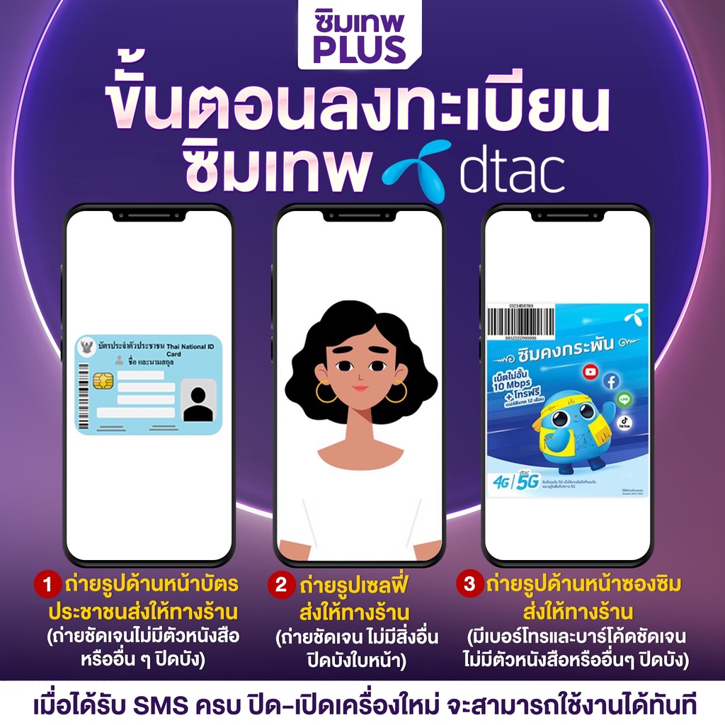 ซิมคงกระพัน ซิมเทพดีแทค Dtac ซิมเน็ตไม่อั้น ซิมโทรฟรีทุกเครือข่าย ซิมโทรศัพท์ เน็ตไม่อั้น 8Mbps  15Mbps 100GBซิมเทพพลัส