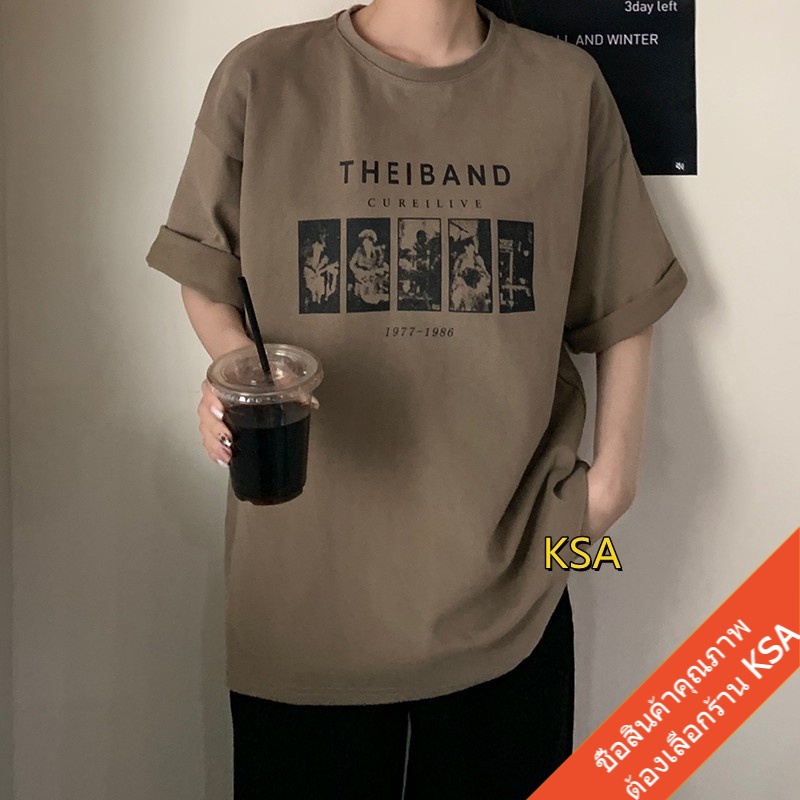 เสื้อยืดสกรีนลายวินเทจ oversize เสื้อผ้าแฟชั่นสาวอวบ เสื้อโอเวอร์ไซส์ผู้หญิง ไซส์ใหญ่  สินค้าใหม่  เนื้อผ้านิ่มๆใส่สบาย