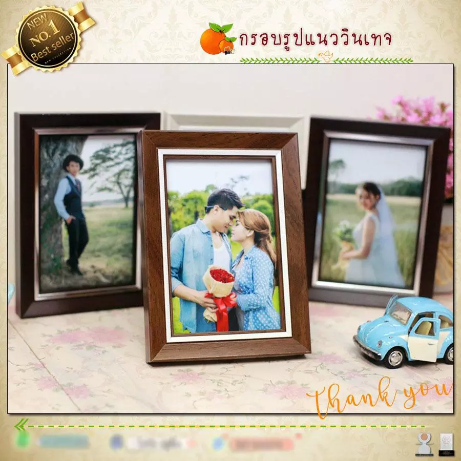 กรอบรูปบานพับคู่ 4x6 นิ้ว พร้อมอัดรูป กรอบคู่ กรอบชุด3กรอบ กรอบชุด4กรอบ ของขวัญ ของฝาก ของที่ระลึก กรอบแต่งงาน — ของมงคลหมวดไลฟ์สไตล์และของขวัญ