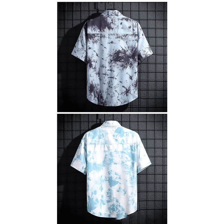 Suikone 2022 เสื้อเชิ้ตแขนสั้นผู้ชายใหม่ฤดูร้อนบางพิมพ์ปกบางด้านบนเกาหลีแฟชั่นลำลองแขนสั้นเสื้อยืด