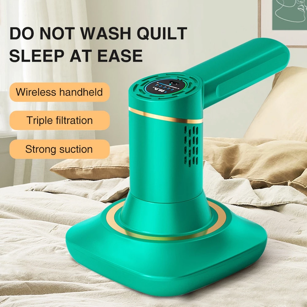 Dust Mite Vacuum Cleaner เครื่องดูดฝุ่น 3 in 1ไร้สาย ดูดฝุ่น 2 ชิ้น ถ้วยดูดฝุ่นแบบถอดได้ เ