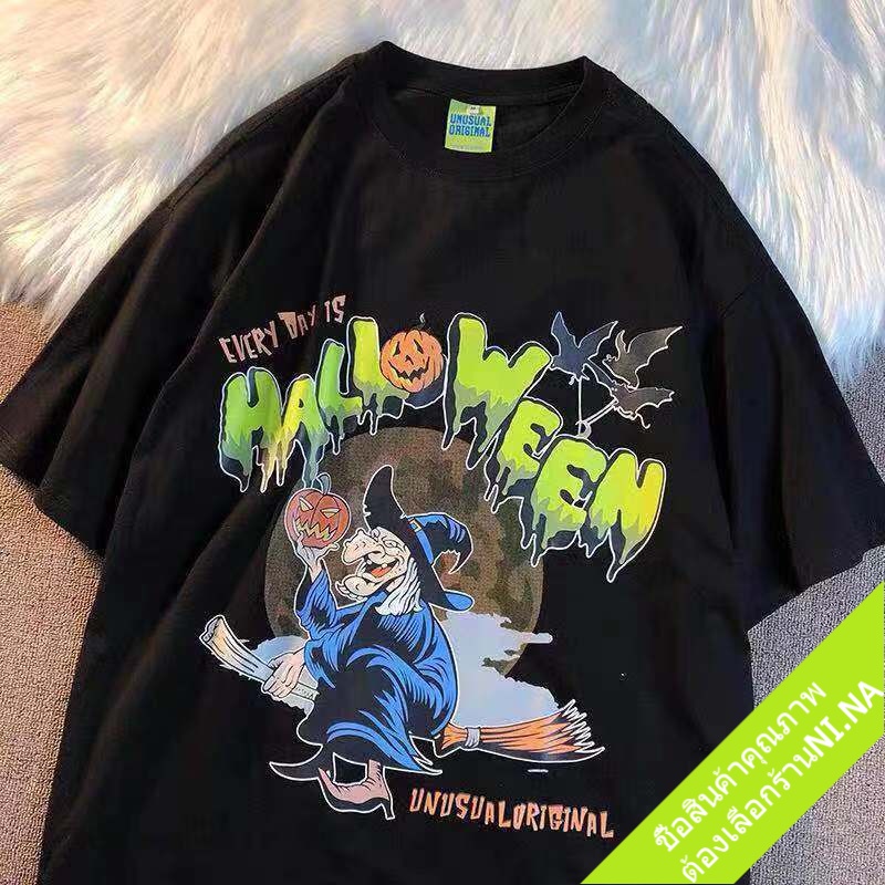 เสื้อคู่รักชายหญิงสกรีนลายวินเทจ oversize เสื้อผ้าแฟชั่นผู้หญิงเกาหลี เสื้อโอเวอร์ไซส์สไตล์แขนสั้นทรงหลวมวัยรุ่น อนิเมะ