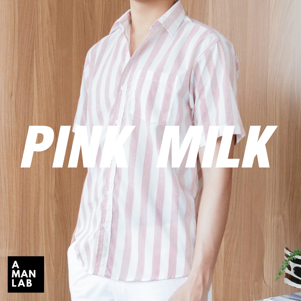 เสื้อเชิ้ตแขนสั้นผู้ชาย COTTON สไตล์เกาหลี FRENCH FRIES  A MAN LAB เสื้อเชิ้ต ผู้ชาย แขนสั้น เสื้อผู้ชาย ฮาวาย