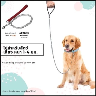 โซ่จูงสัตว์ สายจูงหมา โซ่จูงหมา โซ่มัดหมา 🔥 🔥 Metal Dog Leash 🐶🐱