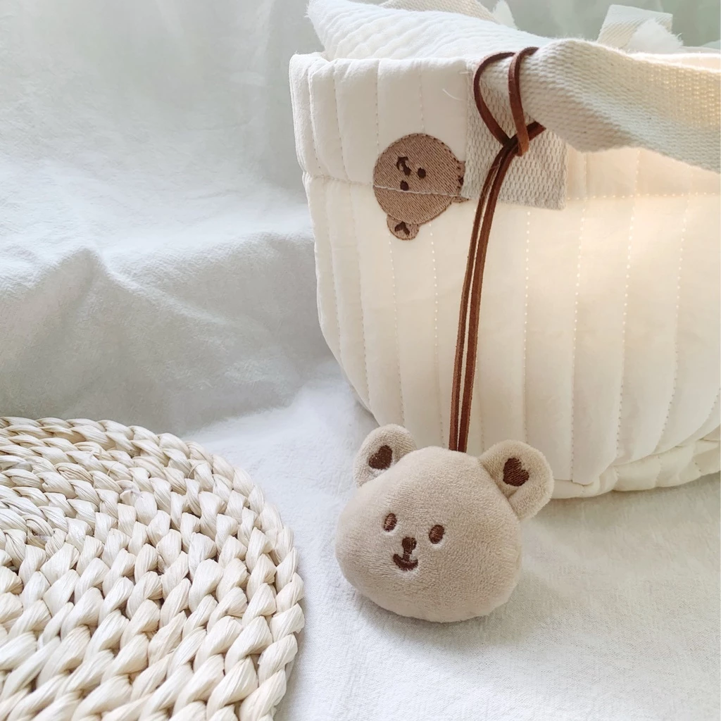 [Peanut] ใหม่ จี้ป้ายชื่อ รูปหมี สไตล์เกาหลี สําหรับตกแต่งกระเป๋า แม่ เด็กอนุบาล