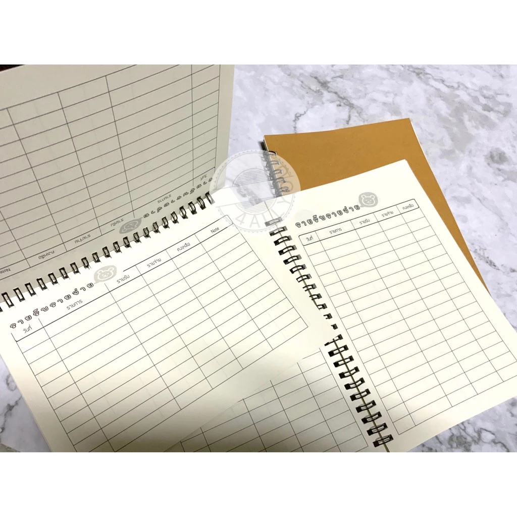 (2แบบ)สมุดบัญชี รายรับ-รายจ่าย สมุดรายรับรายจ่าย A5 A4(100 หน้า) — ของมงคลหมวดการเงินและโชคลาภ