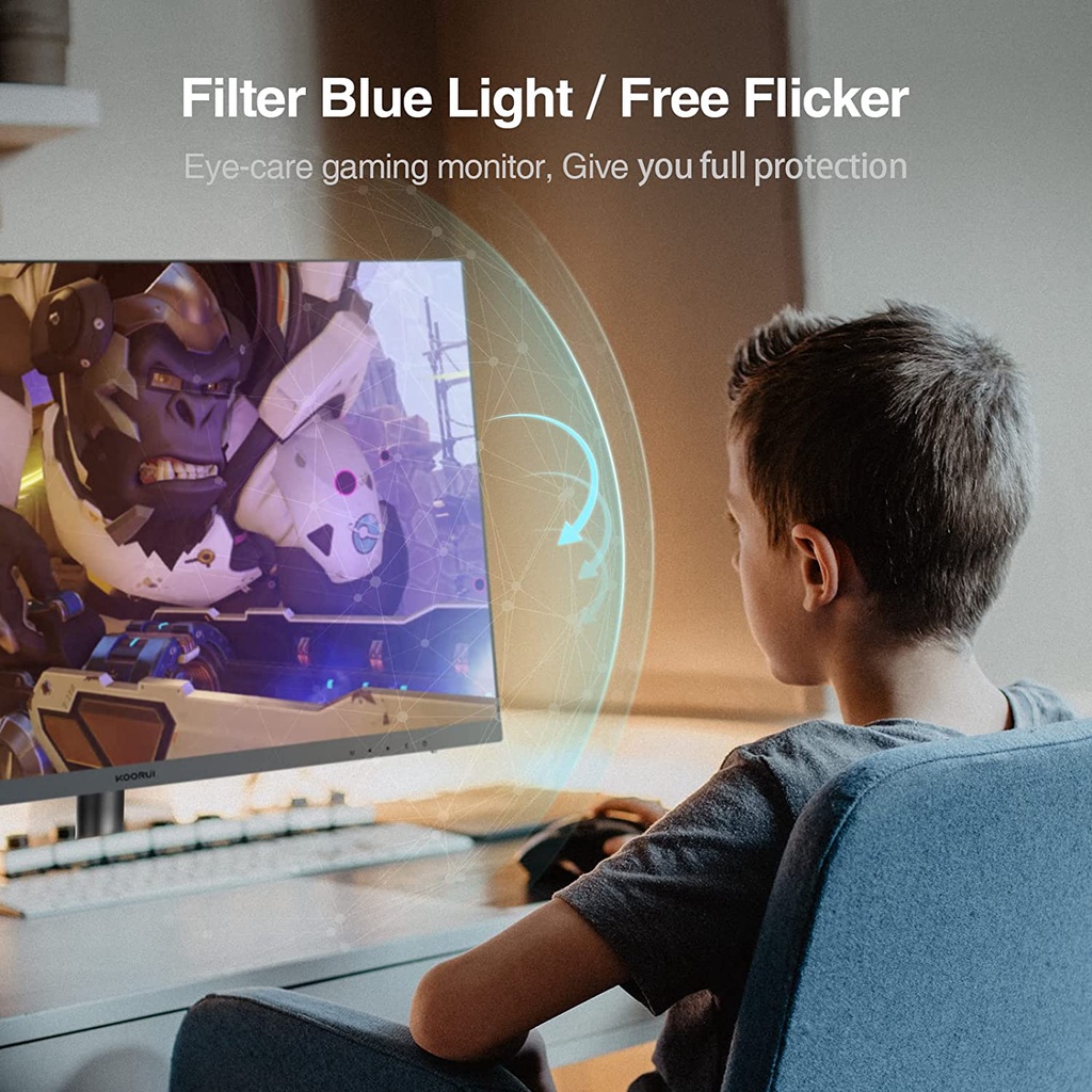 ML จอมอนิเตอร์ 24นิ้ว จอคอม 75HZ หน้าจอโค้ง จอเกมมิ่ง LED Gaming monitor จอมอนิเตอร์เกมมิ่ง VGA HDMI จอมอนิเตอร์