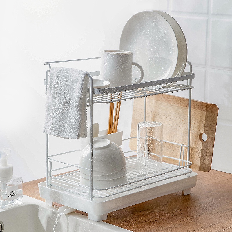 Dear Home ชั้นวางของในครัว เหล็กเคลือบกันสนิม ที่วางเครื่องปรุง หลายชั้น ประหยัดพื้นที่ ที่วางของ