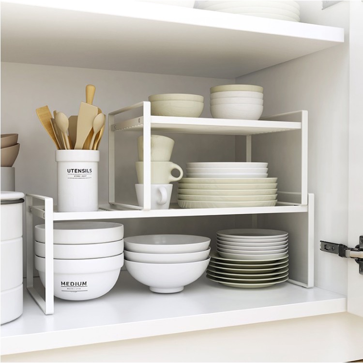 Dear Home ชั้นวางของในครัว เหล็กเคลือบกันสนิม ที่วางเครื่องปรุง หลายชั้น ประหยัดพื้นที่ ที่วางของ