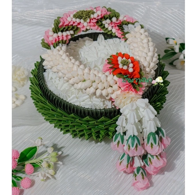 พวงมาลัยมะลิ พวงมาลัยมะลิเหมือนจริงมาก พวงมาลัยมะลิใส่ลาย พวงมาลัยข้อพระกร พวงมาลัยประดิษฐ์ — ของมงคลหมวดเครื่องรางและวัตถุมงคล