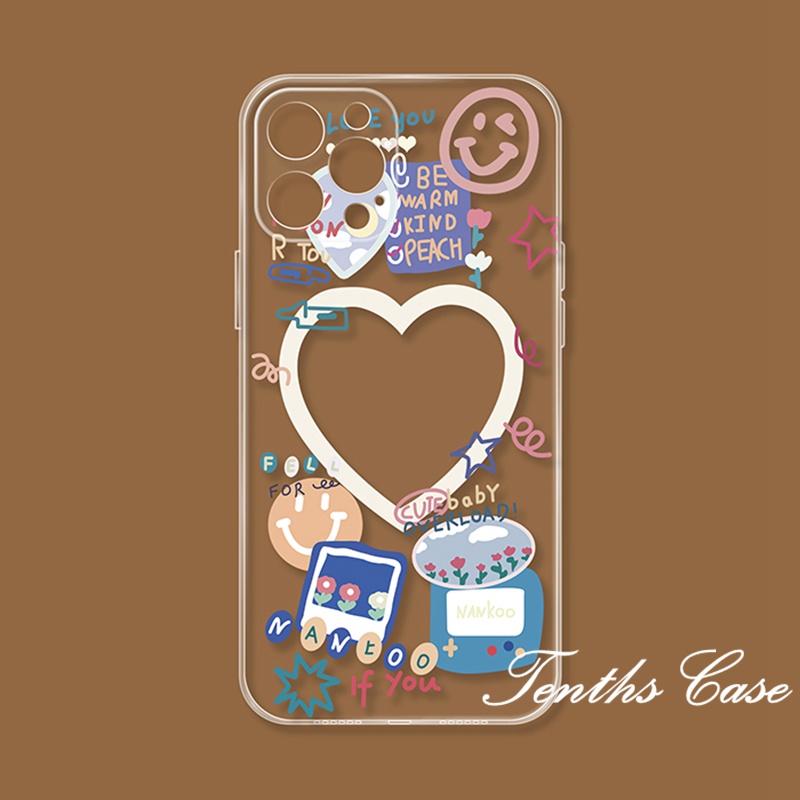 เคสโทรศัพท์มือถือแบบนิ่ม ลายกราฟฟิตี้หัวใจ สําหรับ Samsung A04e A04s A33 A53 A13 A73 A03 A03s A12 A22 A32 A51 A52 A71 A50 A50s A30s A02s S21Plus S22Ultra