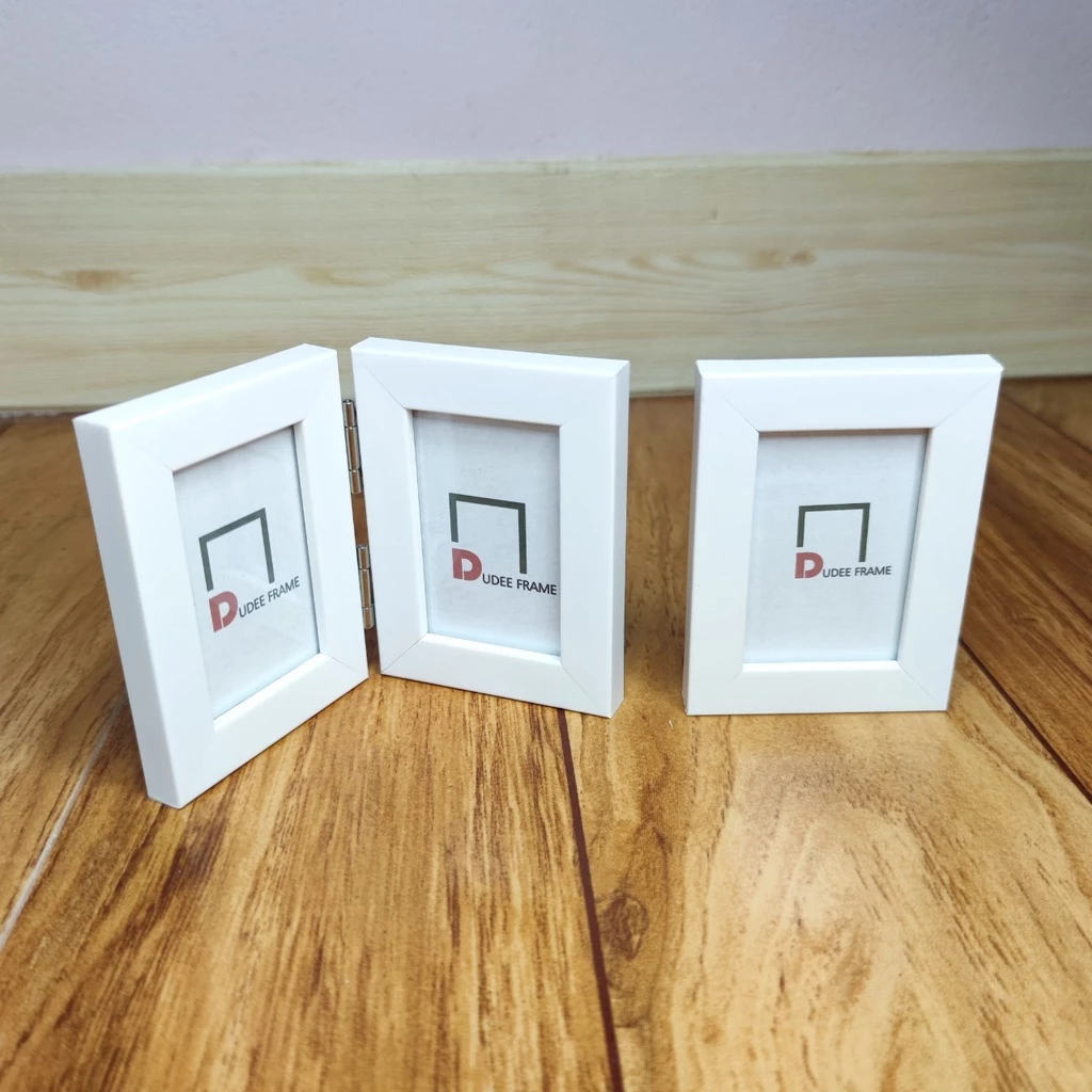 กรอบรูป กรอบคู่ 2x3 นิ้ว กรอบเดี่ยว 2x3 กรอบรูปมินิสีขาว กรอบรูปมินิ กรอบมินิมอล กรอบรูปจิ๋ว กรอบรูปของขวัญน่ารัก — ของมงคลหมวดความรักและความสัมพันธ์