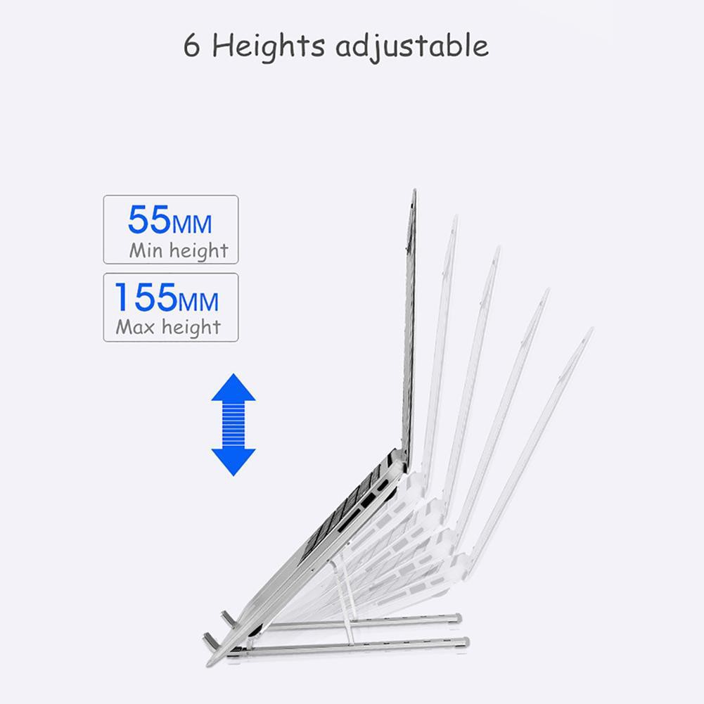 Notebook stand แท่นพับแบบพกพาแท็บเล็ตแล็ปท็อปฐานขาตั้งเย็นลงสำหรับโน้ตบุ๊ค อะลูมินัมอัลลอยโน้ตบุ๊คที่ยึดคอมพิวเตอร์ N3