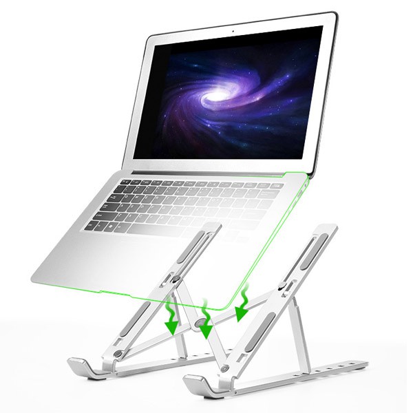 Notebook stand แท่นพับแบบพกพาแท็บเล็ตแล็ปท็อปฐานขาตั้งเย็นลงสำหรับโน้ตบุ๊ค อะลูมินัมอัลลอยโน้ตบุ๊คที่ยึดคอมพิวเตอร์ N3