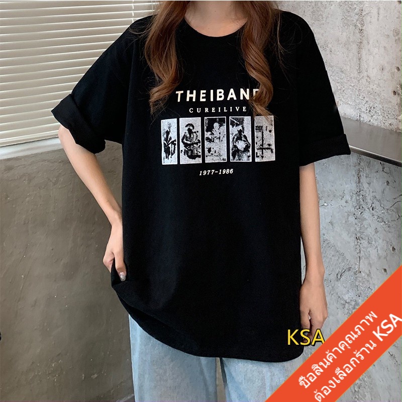 เสื้อยืดสกรีนลายวินเทจ oversize เสื้อผ้าแฟชั่นสาวอวบ เสื้อโอเวอร์ไซส์ผู้หญิง ไซส์ใหญ่  สินค้าใหม่  เนื้อผ้านิ่มๆใส่สบาย