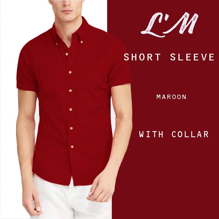 เหลือ157ใส่โค้ดMAYINC30 แขนสั้น 11 สี เกาหลีฝุดๆ เสื้อเชิ้ตผู้ชาย เสื้อเชิ้ตคอปก แขนสั้น  LM mens style