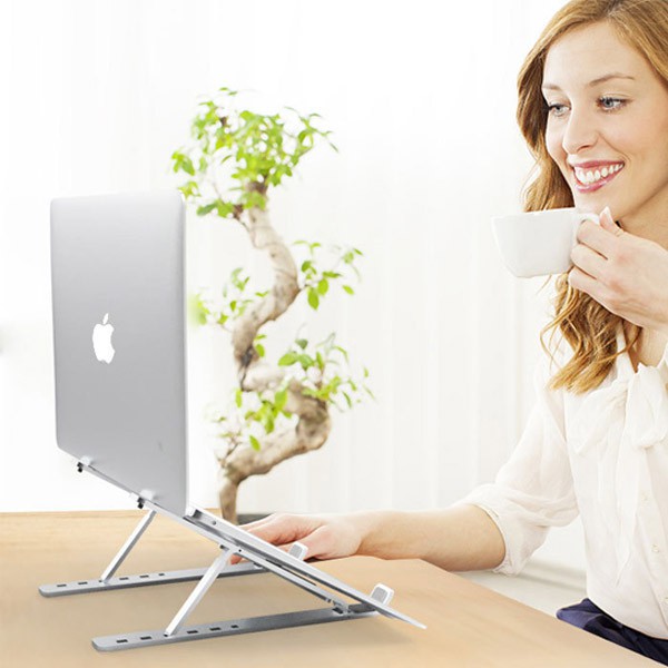 Notebook stand แท่นพับแบบพกพาแท็บเล็ตแล็ปท็อปฐานขาตั้งเย็นลงสำหรับโน้ตบุ๊ค อะลูมินัมอัลลอยโน้ตบุ๊คที่ยึดคอมพิวเตอร์ N3