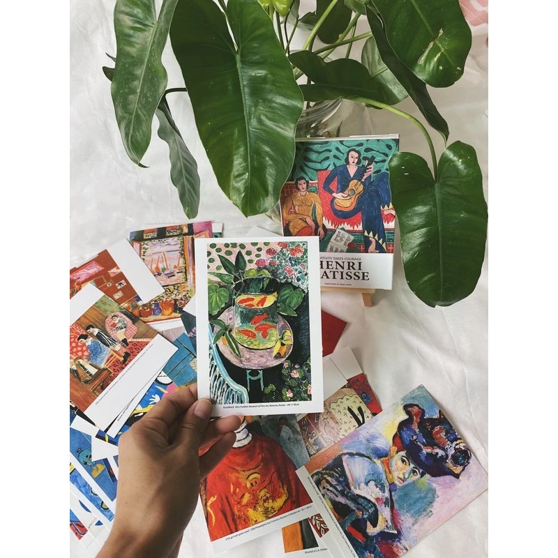 โปสการ์ด HENRI MATISSE POSTCARD  โปสการ์ดน่ารักมากๆ1กล่องมี30ใบ เอาไปติดตกแต่งห้องก็ได้