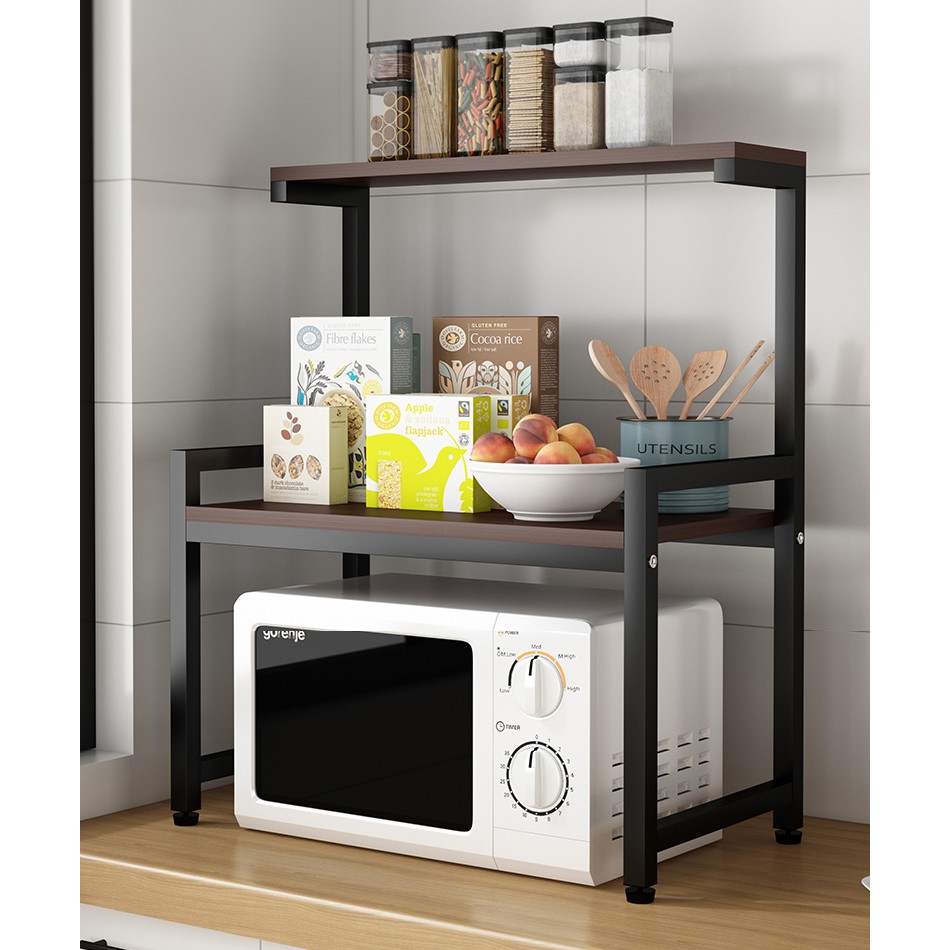 AiHome ชั้นวางของในห้องครัว ชั้นวางไมโครเวฟ  ชั้นเก็บของเตาอบหลายชั้น