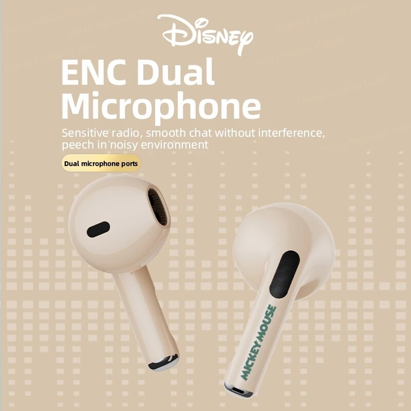 Disney F9 หูฟังบลูทูธไร้สาย 52 เสียงสเตอริโอ HD Call HIFI พร้อมไมโครโฟน