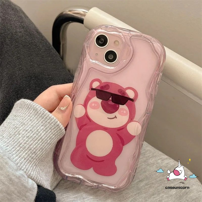 เคสโทรศัพท์มือถือ ขอบโค้ง ลายไดโนเสาร์ สตรอเบอร์รี่ หมีน่ารัก สําหรับ OPPO A16 A7 A12 A57 A38 A78 A52 A58 A15 A92 A1k A74 A95 A54 A77 A55 A31 A17k A5s A16s A77s A17 A35 A53 A33 A3s A32 A12E A9 A5