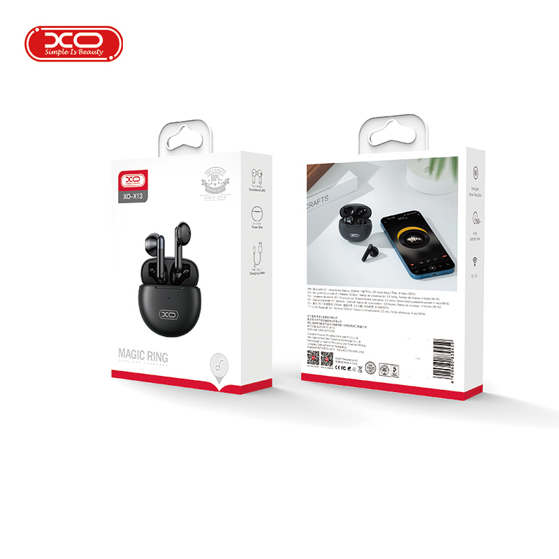 XOX13 หูฟังบลูทูธ TWS Bluetooth V53 หูฟังบลูทูธไร้สาย พร้อมกล่องชาร์จ เปิดและเชื่อมต่ออัตโนมัติ
