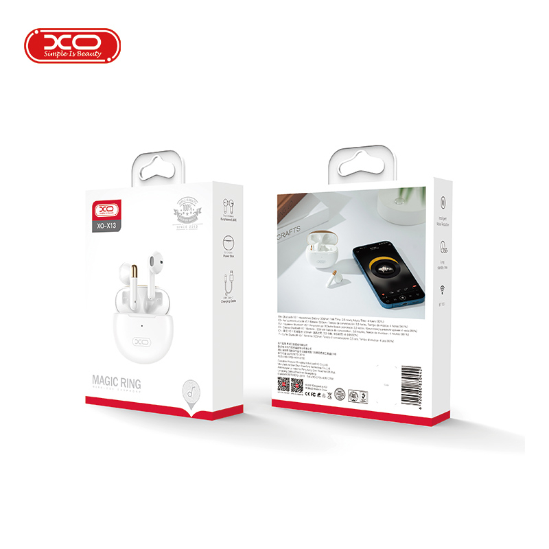XOX13 หูฟังบลูทูธ TWS Bluetooth V53 หูฟังบลูทูธไร้สาย พร้อมกล่องชาร์จ เปิดและเชื่อมต่ออัตโนมัติ