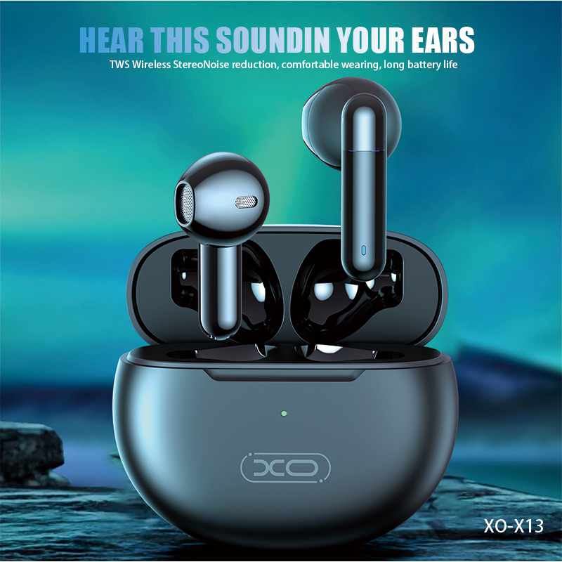 XOX13 หูฟังบลูทูธ TWS Bluetooth V53 หูฟังบลูทูธไร้สาย พร้อมกล่องชาร์จ เปิดและเชื่อมต่ออัตโนมัติ