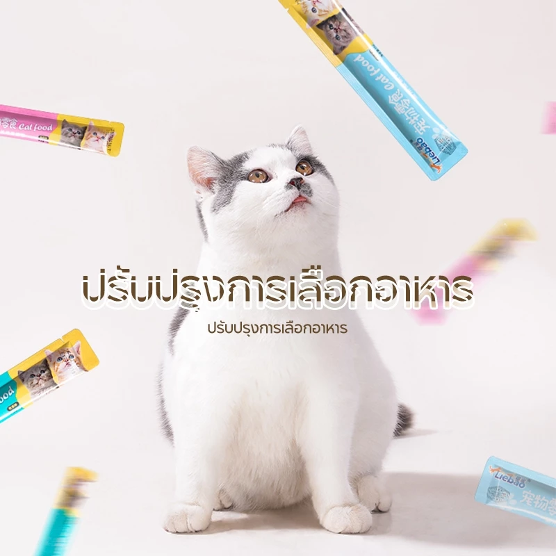 ขนมแมว ขนมแมว ขนมแมว เพิ่มไขมัน อาหารเปียก อาหารแมวกระป๋อง