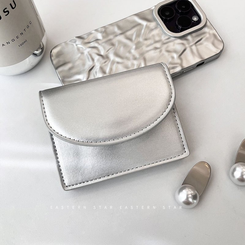 MOUSSON Womens Wallet กระเป๋าบัตรผู้หญิงเกาหลีมีความละเอียดอ่อนและใช้งานได้จริง กระเป๋าใส่เหรียญขนาดเล็กและพกพาสะดวก