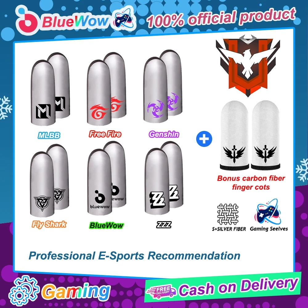 Bluewow Gaming Finger Sleeves 92-ถักความไวช่วยให้เกม FF สัมผัสคงที่