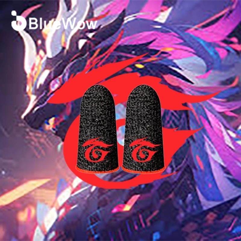 Bluewow PUBG Anti Sweat and Scratch Touchscreen Gaming Finger Cover Breathable and Anti Sweat Gaming ปลายนิ้ว