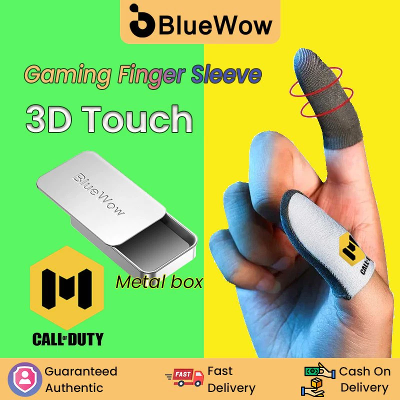 Super Qualitybluewow Finger Sleeve Gaming สําหรับ PUBG เกมมือถือถุงมือนิ้วบางเฉียบและทนทานสําหรับเล่นเกม