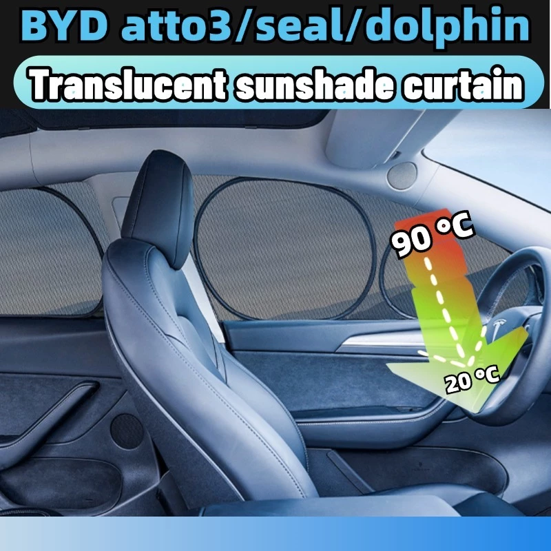 ม่านบังแดด BYD Atto 3 ตรงรุ่น แม่เหล็ก UV กันความร้อน