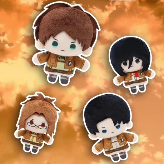 Attack on Titan ของเล่นตุ๊กตา Mikasa Ackerman Levi Ackerm ตุ๊กตาลึกลับจี้อะนิเมะตัวเลข kawaii ของขวัญวันเกิดสําหรับของเล่นเด็ก — ของมงคลหมวดเลขมงคล