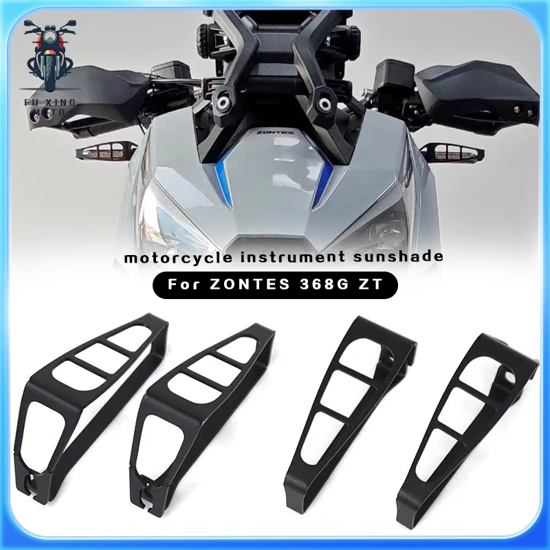 สําหรับ Zontes 368G V1 V2 2024 2025 2026 การปรับเปลี่ยนรถจักรยานยนต์ไฟเลี้ยวกรอบตกแต่งไฟเลี้ยวป้องกันด้านหน้าและด้านหลังไฟเลี้ยวฝาครอบ