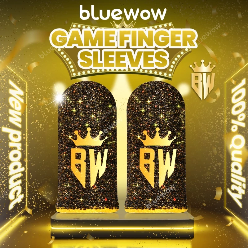 BlueWow BW King Universal Gaming Thumb Cover: ไวต่อการสัมผัส กันเหงื่อ และกันลื่น เหมาะสําหรับผู้เล่น FPS เล่น PUBG/CODM/Valorant