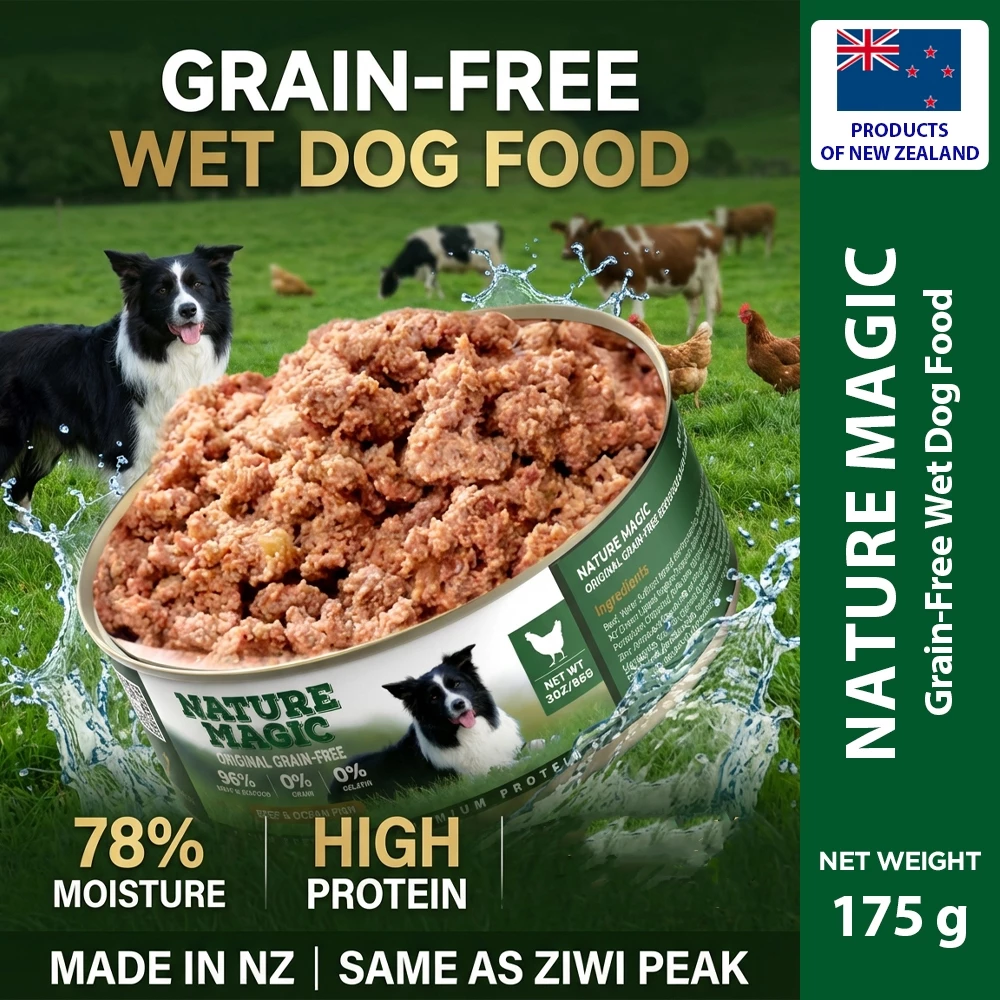 Grain Free Wet Dog Food 85g/175g Puppy & Adult Dog Food Same Makers as Ziwi Peak Nature Magic